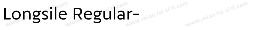 Longsile Regular字体转换